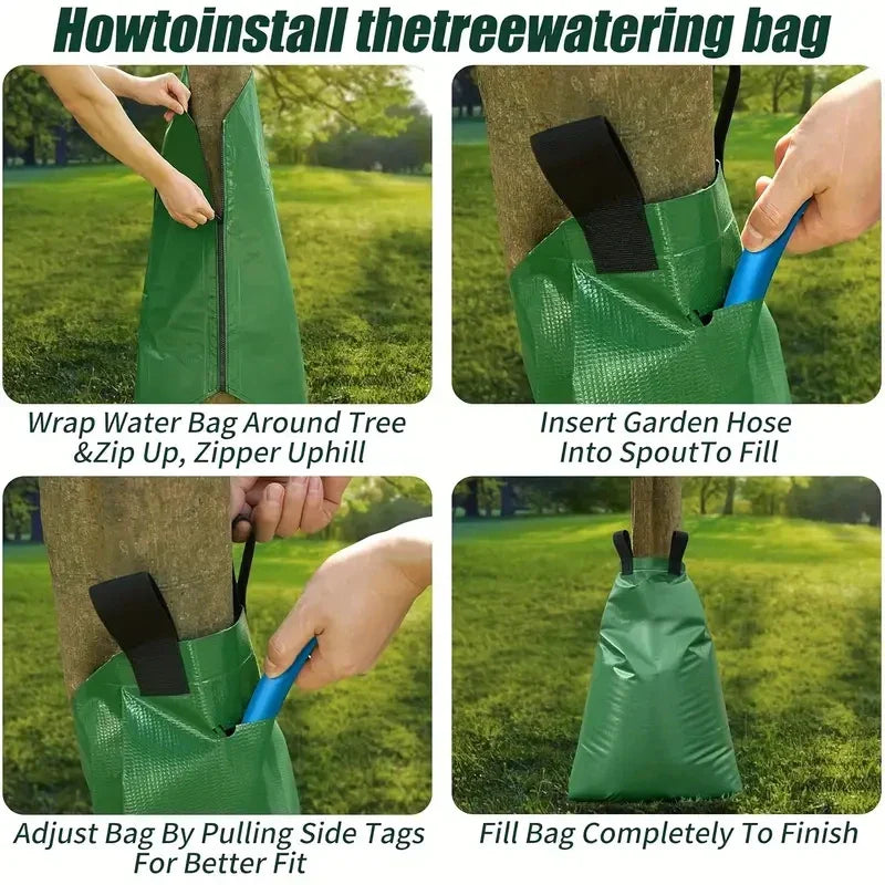 Kalsten | Tree watering bag AquaTree 20 | 75L capacity | Reusable & Long-term watering | For garden & landscaping care