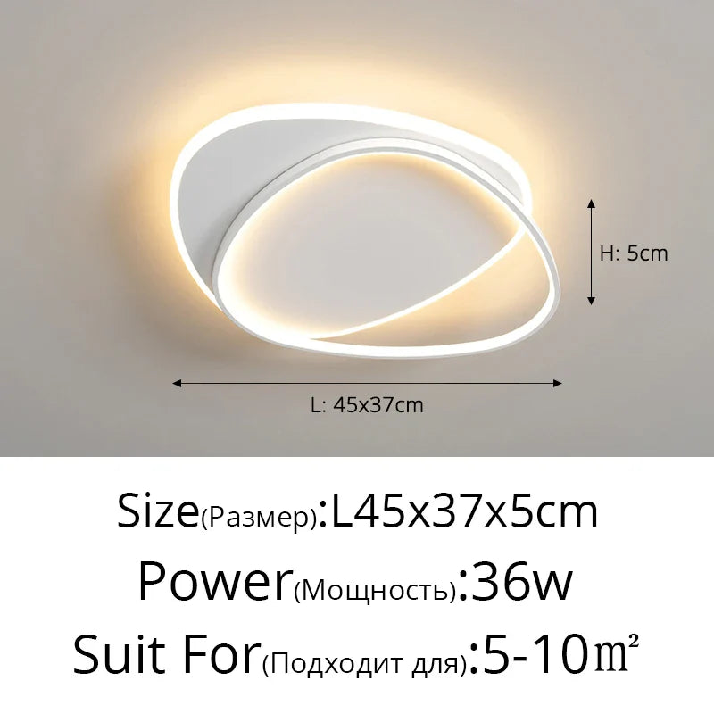 Modern LED Chandelier – Dimmable Indoor Lighting for Bedroom, Living Room, Study, and Home Decoration, 110V/220V | Kalsten