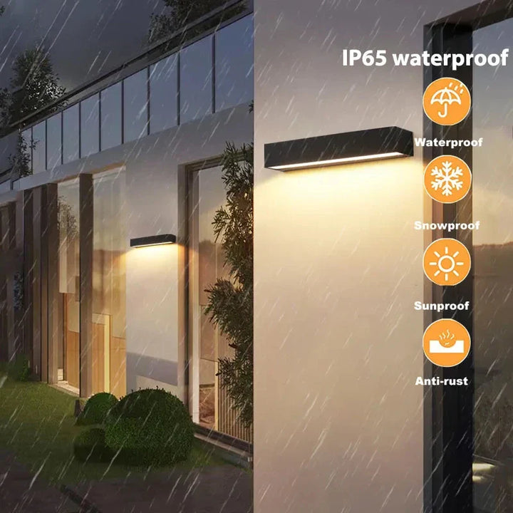 Kalsten | LUMAVIA SolarGlow Solar Garden Lamp LED | Waterproof & Super Bright | House Number Lighting | For Balcony, Wall & Entrance