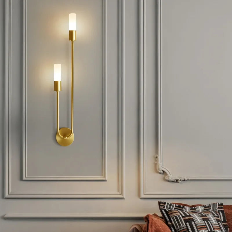 Modern Gold LED Wall Light – Nordic Sconce for Living Room, Bedroom, Kitchen, and Hallway Décor | Kalsten