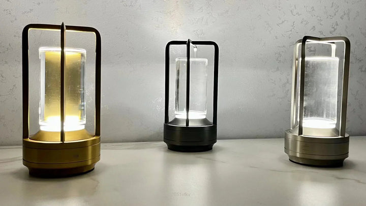 Rechargeable Wireless LuxuryGlow Table Lamp - Elegant Wireless Lamp for Any Mood | Kalsten