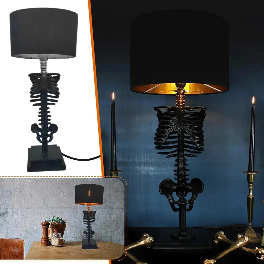 Skull Table Lamp Skeleton Horror 3D Statue Creative Party Ornament Prop Halloween Decoration Atmosphere Lamp Night Light | Kalsten