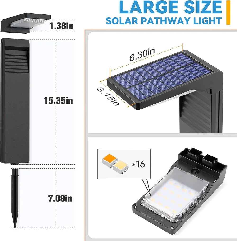 Garden Solar Lawn Lights: Outdoor Decoration for Pathways and Landscapes | Kalsten