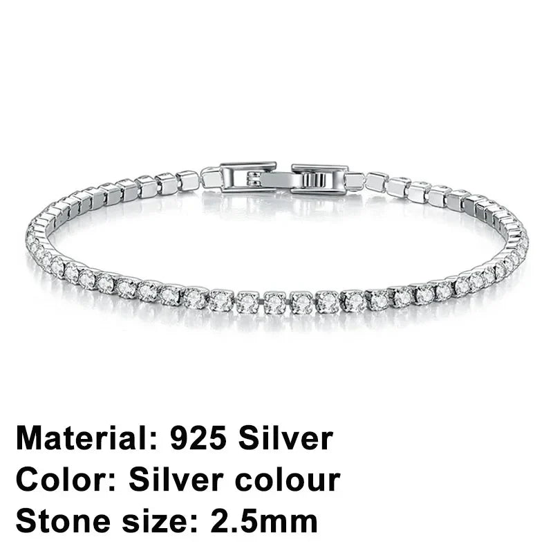 Kalsten | Tennis Bracelet – Shine with Attitude: Elegance in Sterling Silver and Hip-Hop Flair!