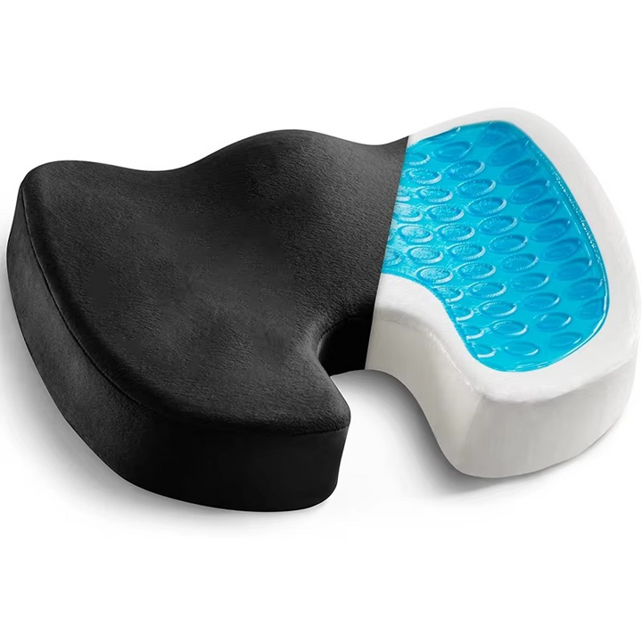 Kalsten | Gel Seat Cushion with Memory Foam and Non-Slip Support for Office, Car, and Home