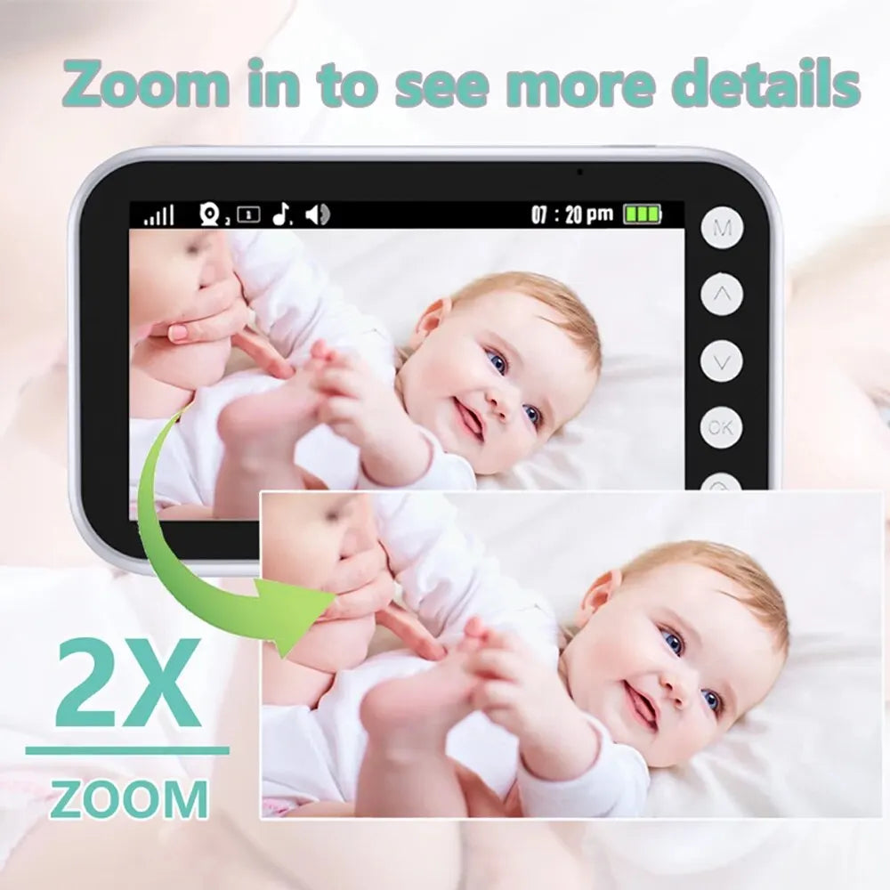 Kalsten | Baby Monitor Surveillance Night Vision Music Nanny Camera