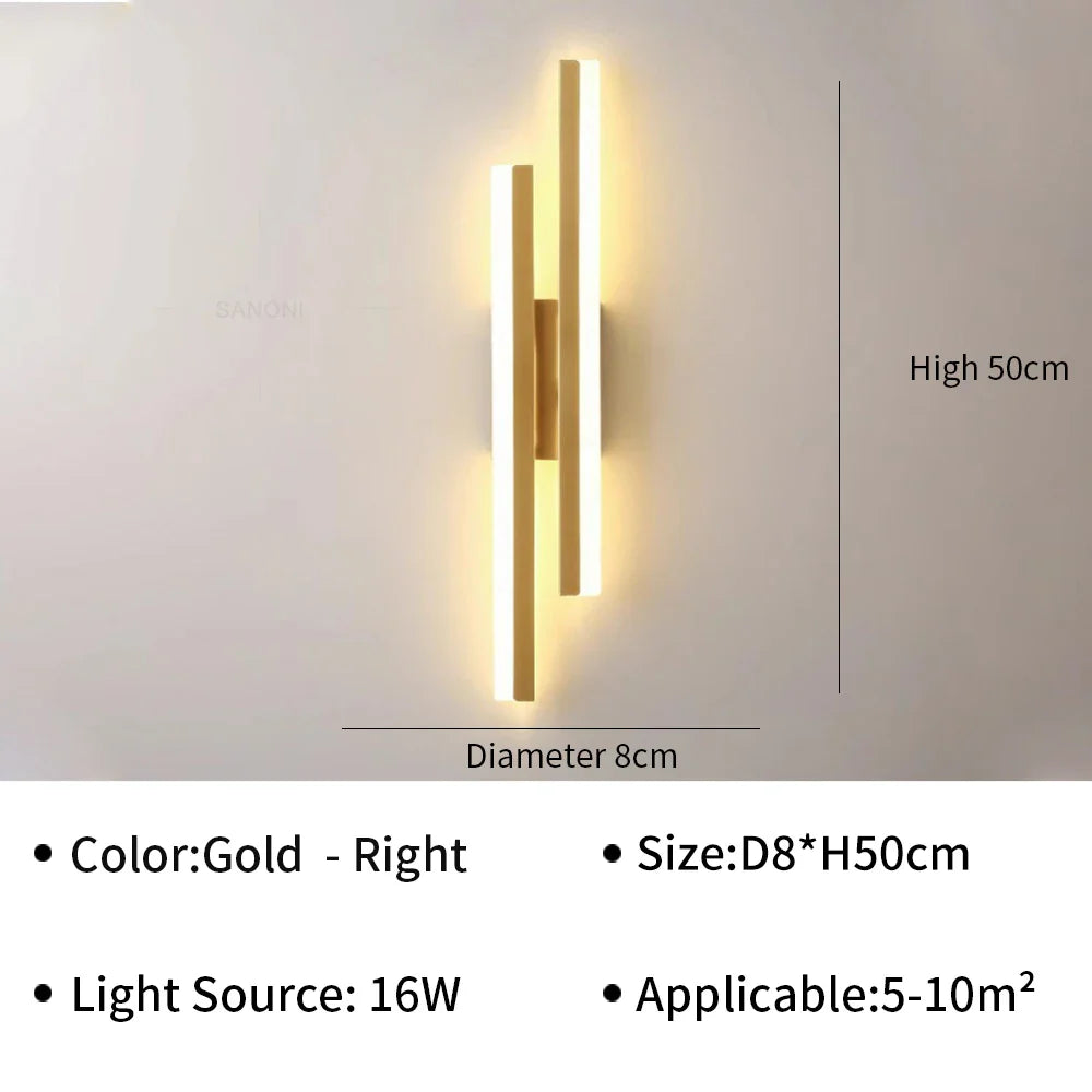 Modern LED Wall Light – Stylish Wall Sconce for Living Room, Stairs, Bedroom, and Corridor Interior Lighting | Kalsten