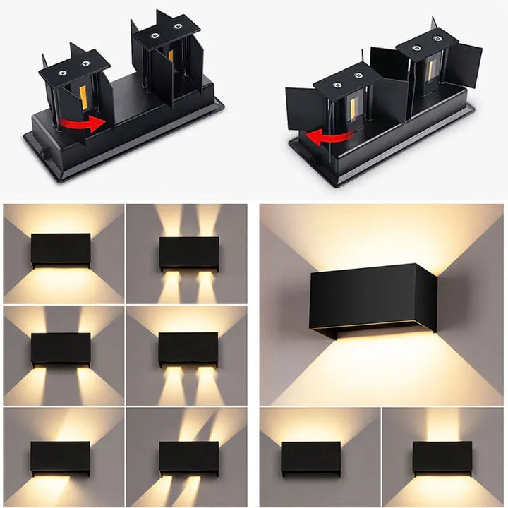 Contemporary Aluminum LED Wall Lamp - Waterproof IP65 Outdoor/Indoor Wall Light | Kalsten