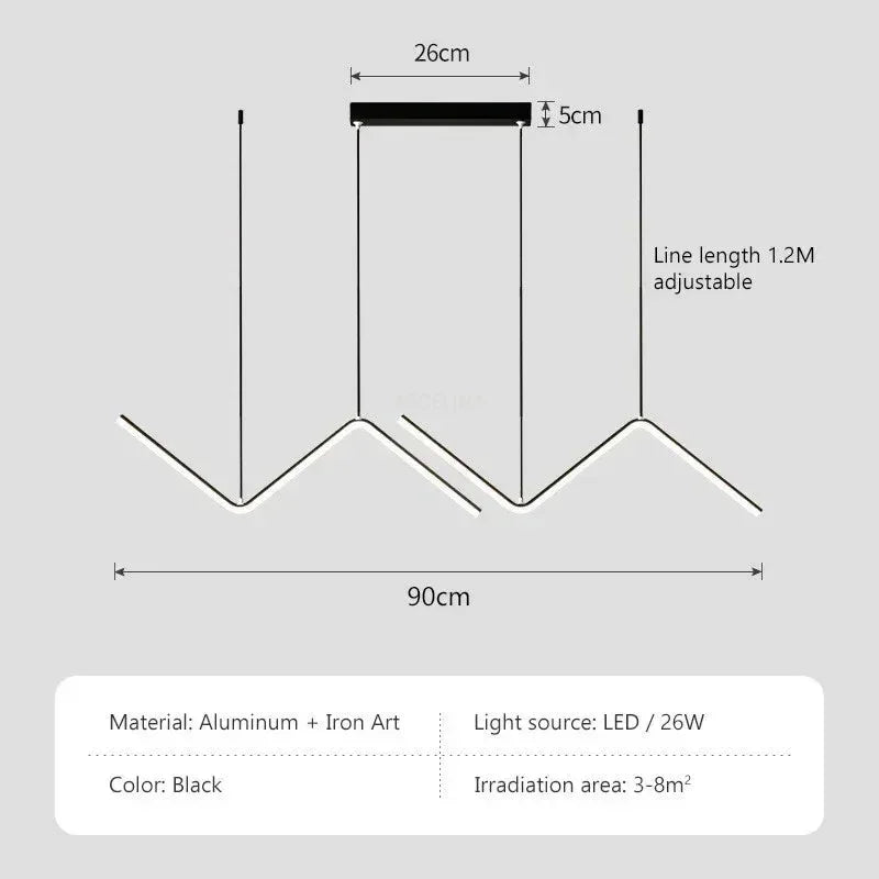 Modern LED Pendant Light – Smart Remote Control with Adjustable Brightness & Color Temperature for Dining Room, Living Room, and Bedroom | Kalsten