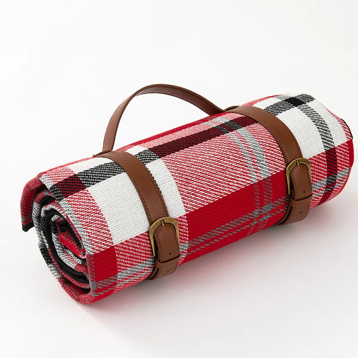 NovaPlaid | Waterproof Foldable Picnic Blanket with Carry Strap | Kalsten
