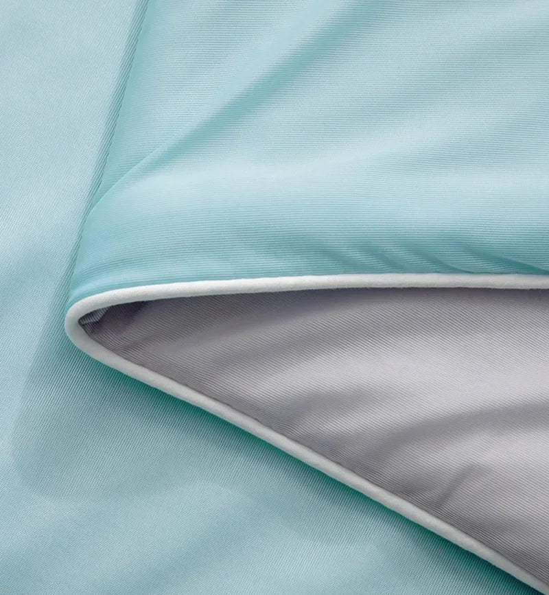 Air Condition Summer Comforter — Pure Color Ice Silk Cooling Blanket, Lightweight & Smooth Twin/King Size Quilt | Kalsten