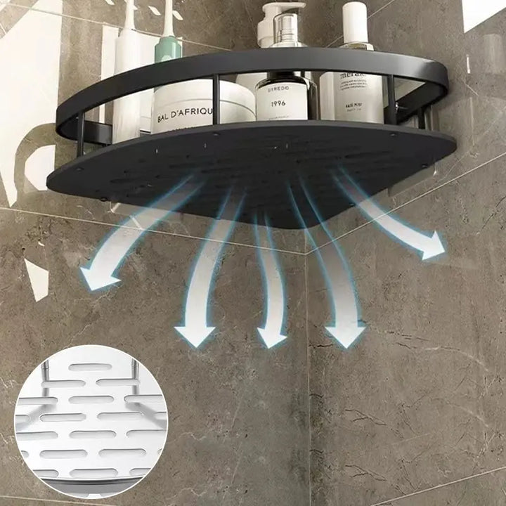 Wall-Mounted Bathroom Corner Shelf