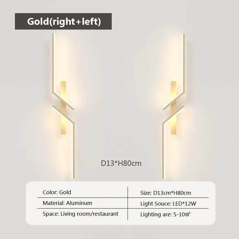 Modern LED Wall Lamp – Minimalist Design, Up & Down Lighting for Bedroom, Living Room, TV Sofa, and Lobby – Dimmable Wall-Mounted Light | Kalsten