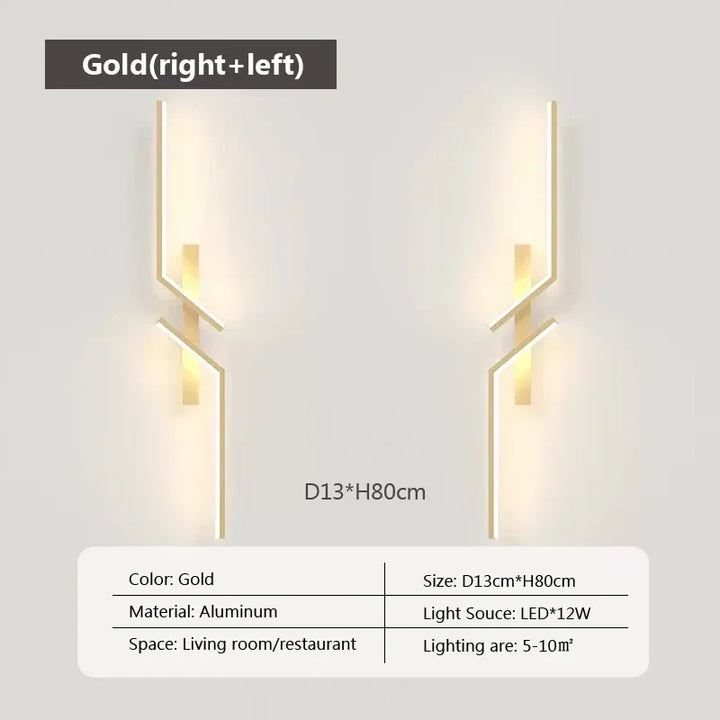 Modern LED Wall Lamp – Minimalist Design, Up & Down Lighting for Bedroom, Living Room, TV Sofa, and Lobby – Dimmable Wall-Mounted Light | Kalsten