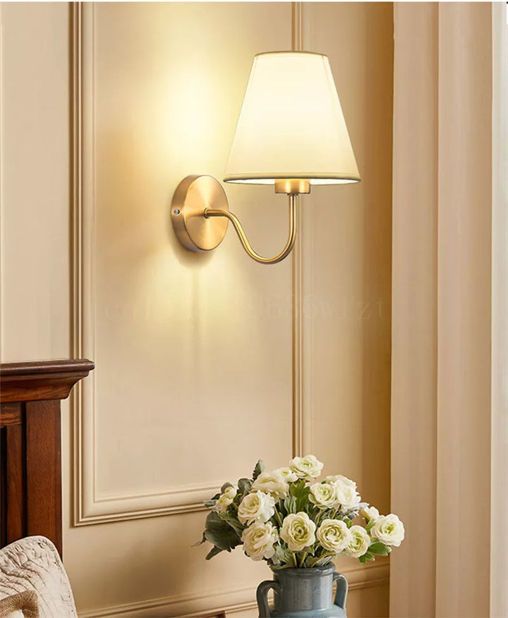 Fabric Wall Lamp – Rustic American Style