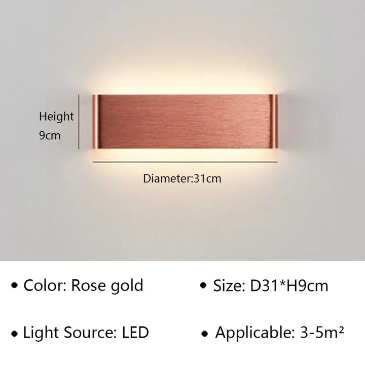 Kalsten | LumiEra Modern LED Wall Lamp | Stylish Design | Warm White Light for Bedroom, Hallway & Bathroom