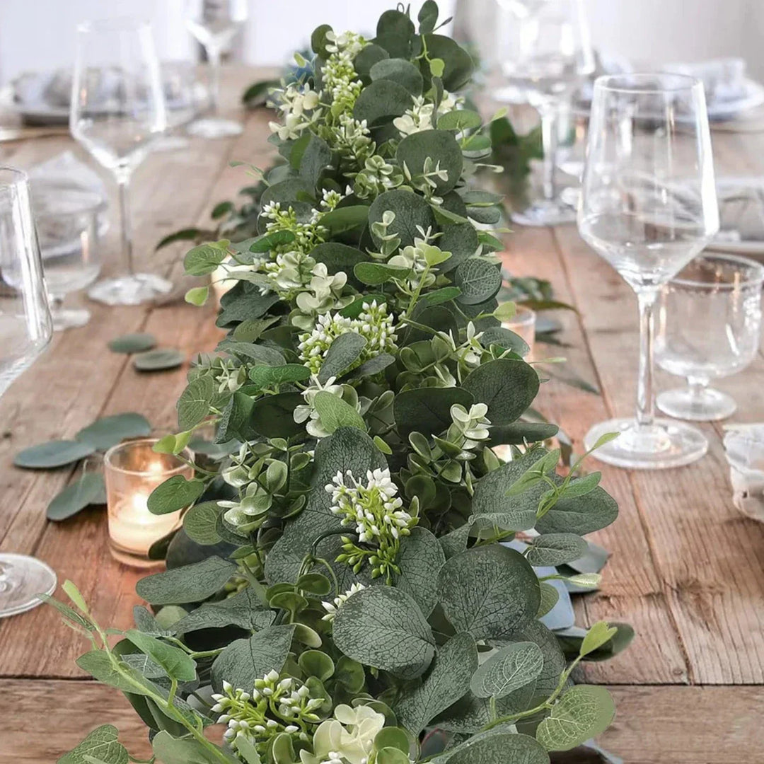 Kalsten | Garland - EucaGreen - Artificial Eucalyptus - 2-piece Set