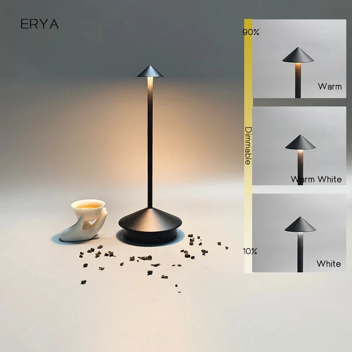 Rechargeable Table Lamp Creative Dining Room Touch Led Pina pro Table Lamp Hotel Bar Coffee Desk Lamp Decorative Desk Lamp | Kalsten