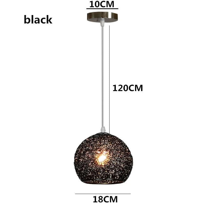 Modern Colorful Round Pendant Light – E27 LED Hanging Lamp for Bedroom, Living Room, Cafe, and Restaurant | Kalsten