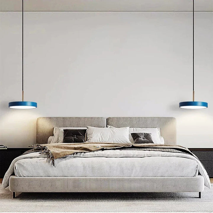Modern LED Pendant Light – 23/30cm Disc Hanging Lamp for Bedroom, Living Room, Office, and Aisle – Dimmable LED Ceiling Light | Kalsten
