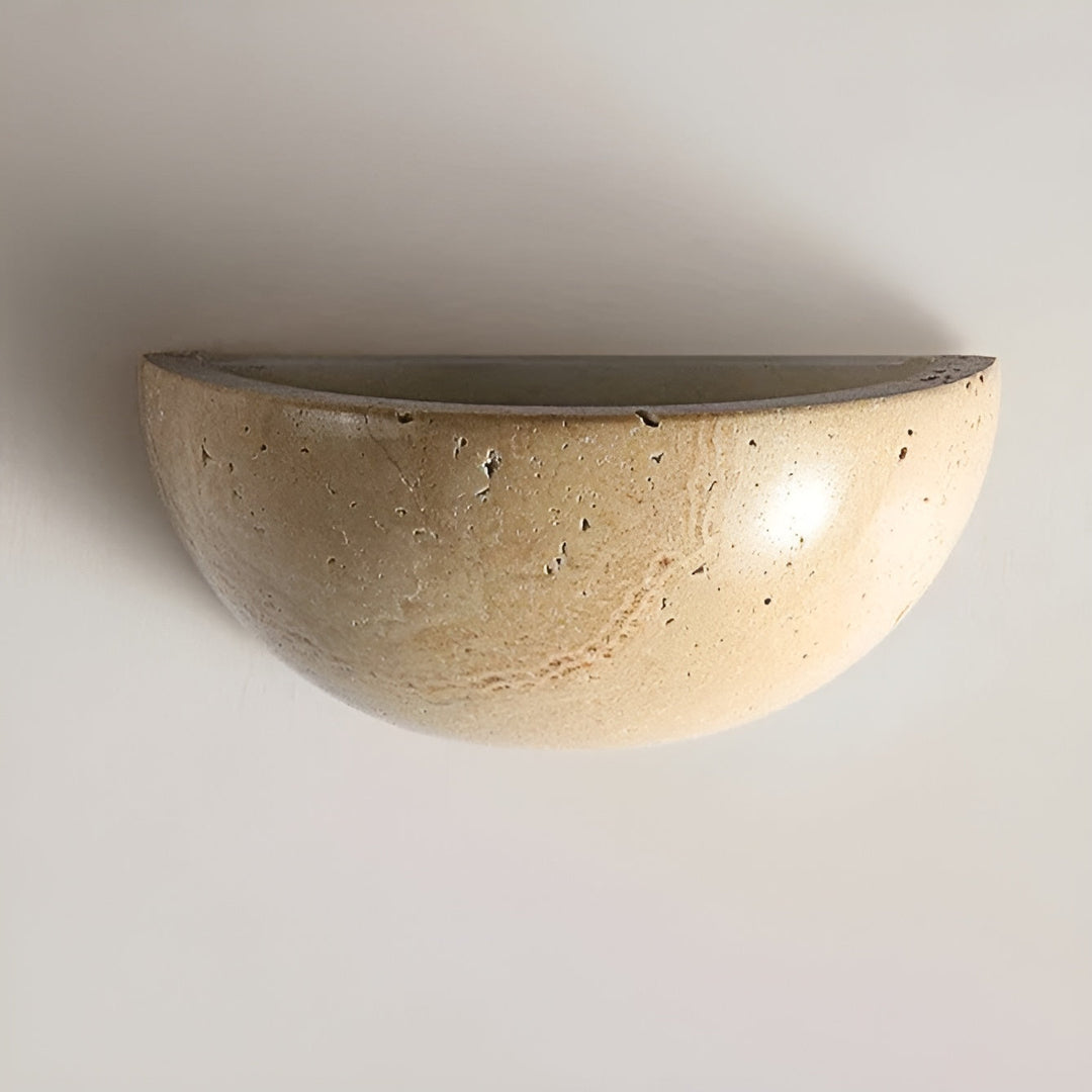 Half-Round LED Wabi-Sabi Wall Lamp - ZenGlow | Kalsten