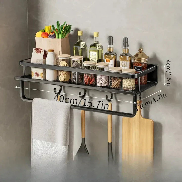 Black Kitchen Shelf