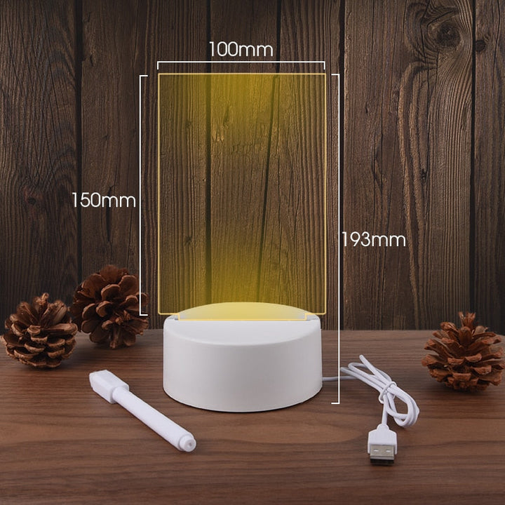 Creative Note Board Led Table Lamp | Kalsten