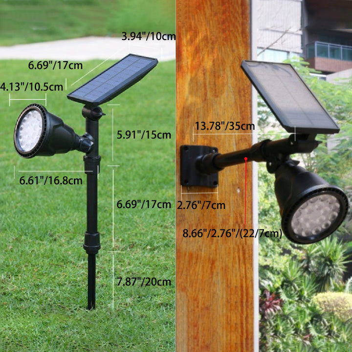 Contemporary Industrial ABS Solar Waterproof LED Spotlight Lawn Insert Light For Outdoor Patio | Kalsten