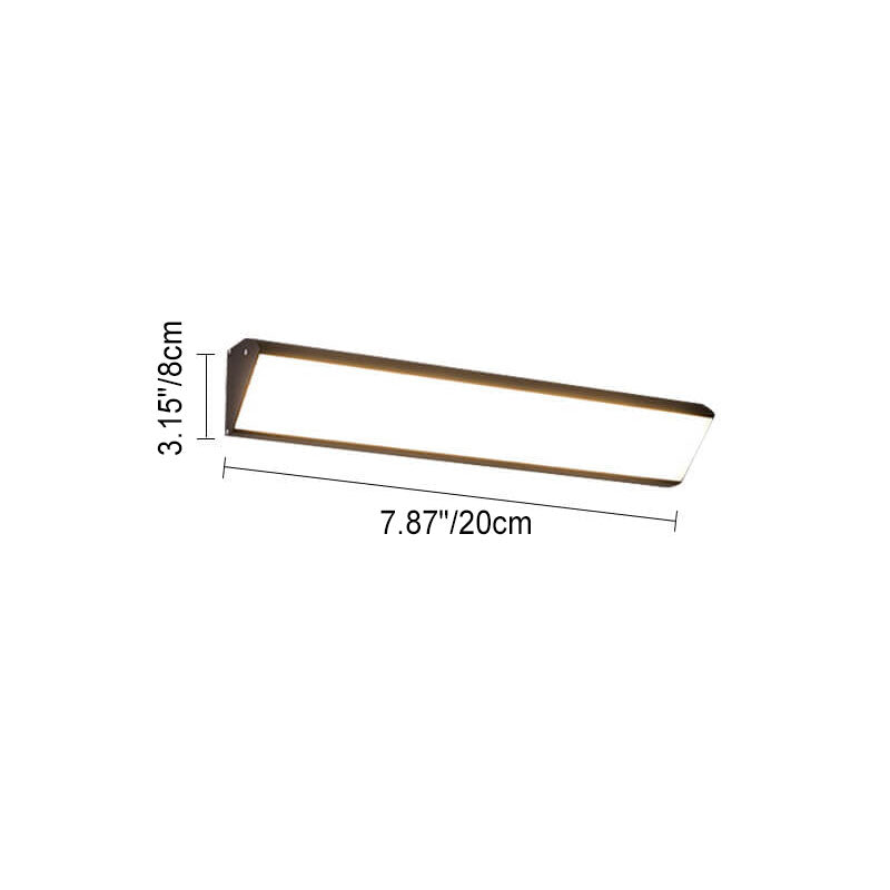 Modern Outdoor Long Bar Aluminum Acrylic Waterproof LED Wall Sconce Lamp | Kalsten