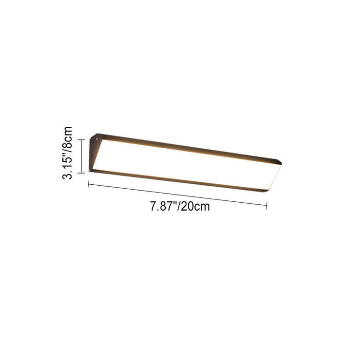 Modern Outdoor Long Bar Aluminum Acrylic Waterproof LED Wall Sconce Lamp | Kalsten