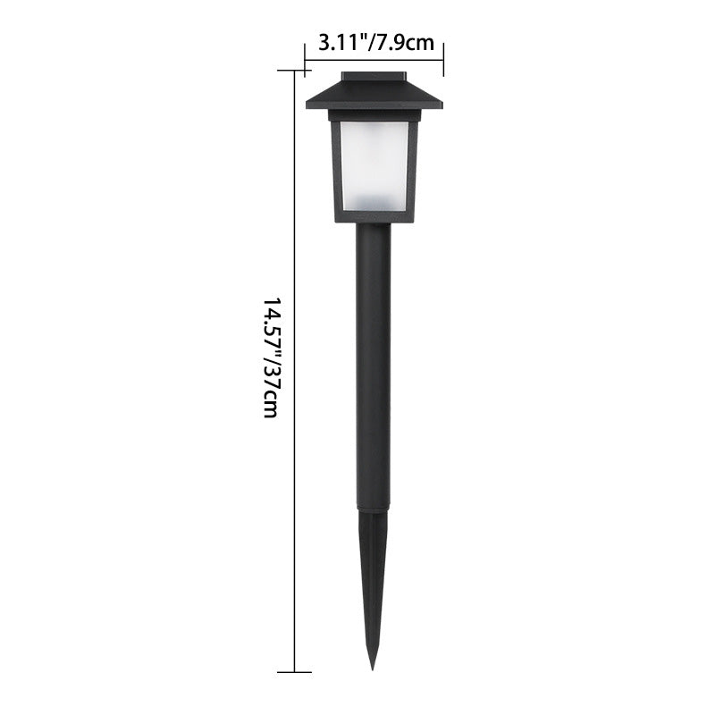 Modern Minimalist Waterproof Solar Square ABS PVC LED Outdoor Landscape Light For Garden | Kalsten