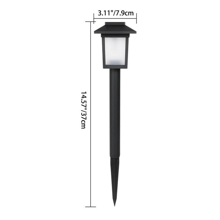 Modern Minimalist Waterproof Solar Square ABS PVC LED Outdoor Landscape Light For Garden | Kalsten