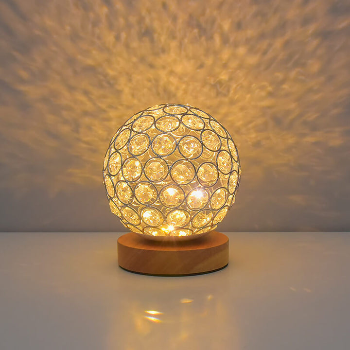 Modern Minimalistic Round USB Rechargeable LED Night Light Table Lamp | Kalsten