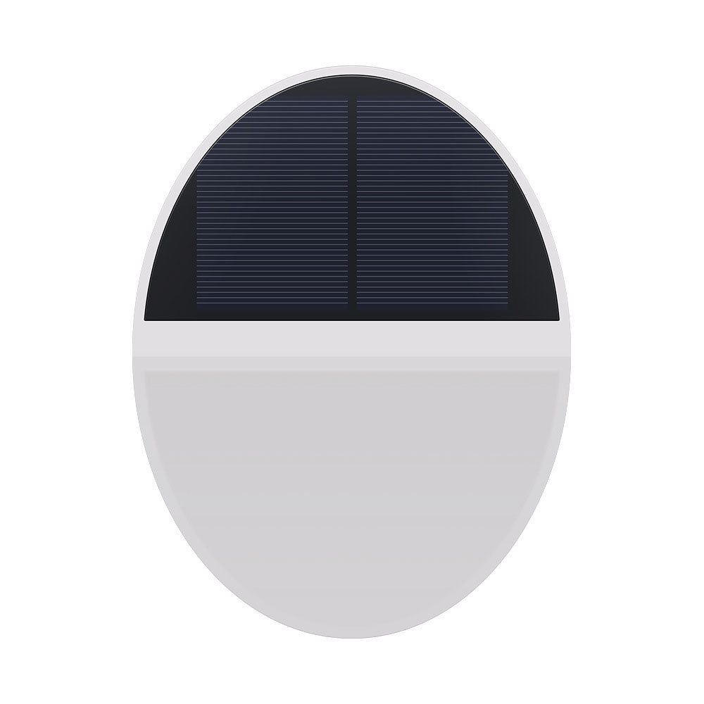Solar Outdoor Waterproof Round Flat Body Radar Sensor LED Wall Sconce Lamp | Kalsten