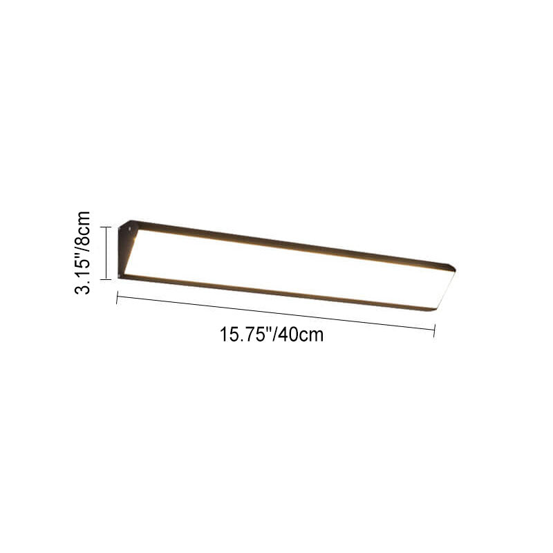 Modern Outdoor Long Bar Aluminum Acrylic Waterproof LED Wall Sconce Lamp | Kalsten