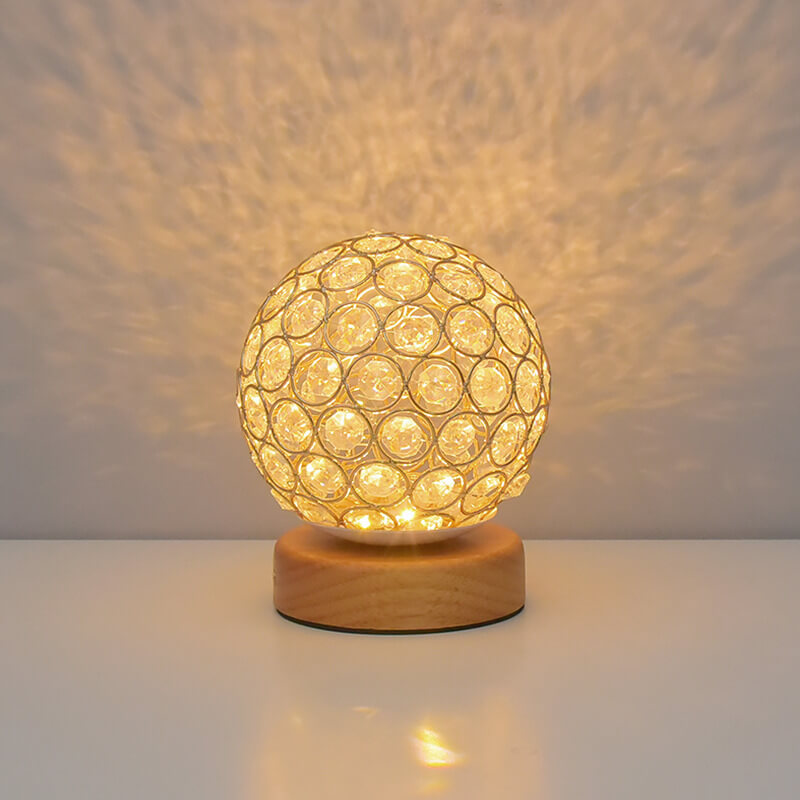 Modern Minimalistic Round USB Rechargeable LED Night Light Table Lamp | Kalsten