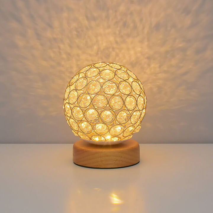 Modern Minimalistic Round USB Rechargeable LED Night Light Table Lamp | Kalsten