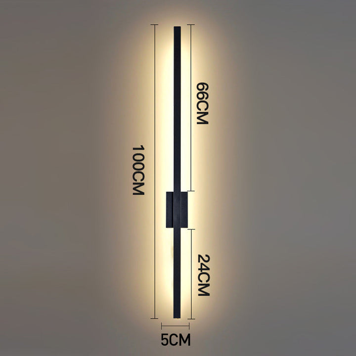 Industrial Long LED Iron Wall Lamp Kalsten
