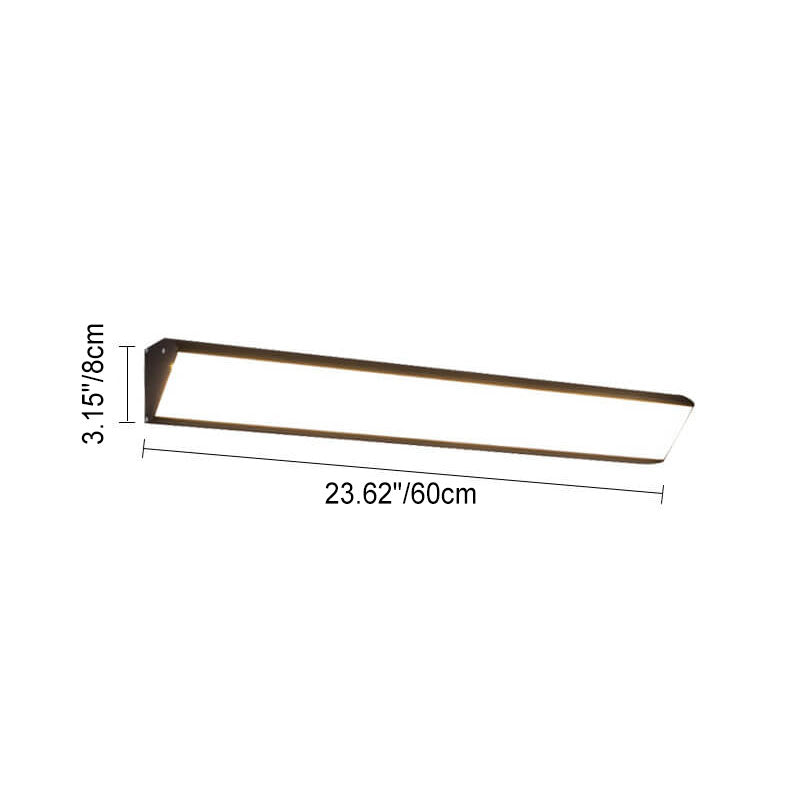 Modern Outdoor Long Bar Aluminum Acrylic Waterproof LED Wall Sconce Lamp | Kalsten