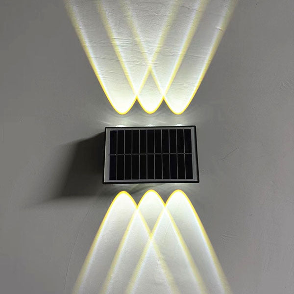 Contemporary Industrial Solar Waterproof ABS Column LED Wall Sconce Lamp For Outdoor Patio | Kalsten
