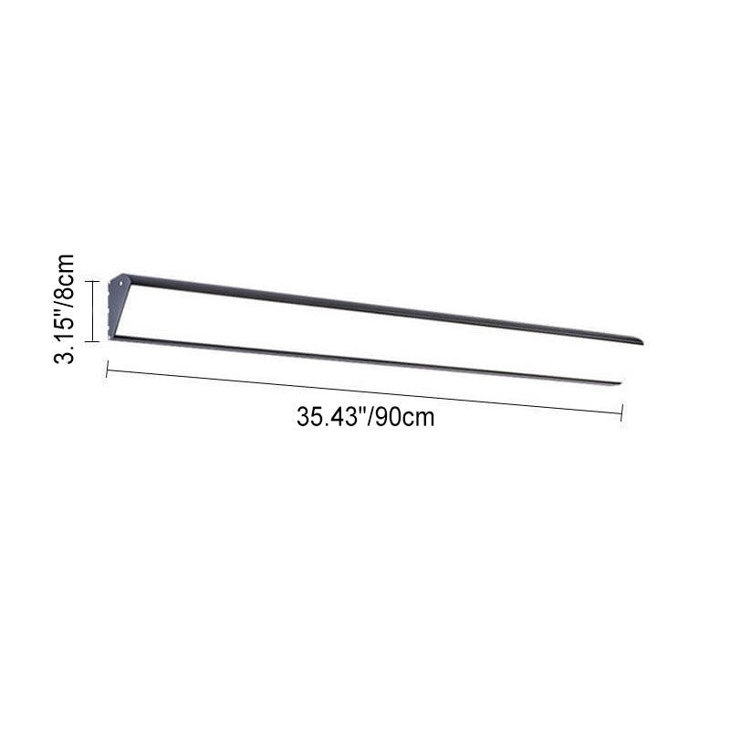 Modern Outdoor Long Bar Aluminum Acrylic Waterproof LED Wall Sconce Lamp | Kalsten
