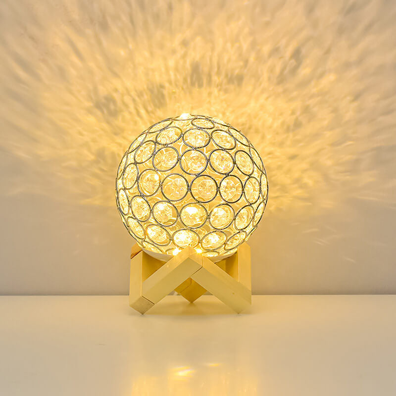 Modern Minimalistic Round USB Rechargeable LED Night Light Table Lamp | Kalsten