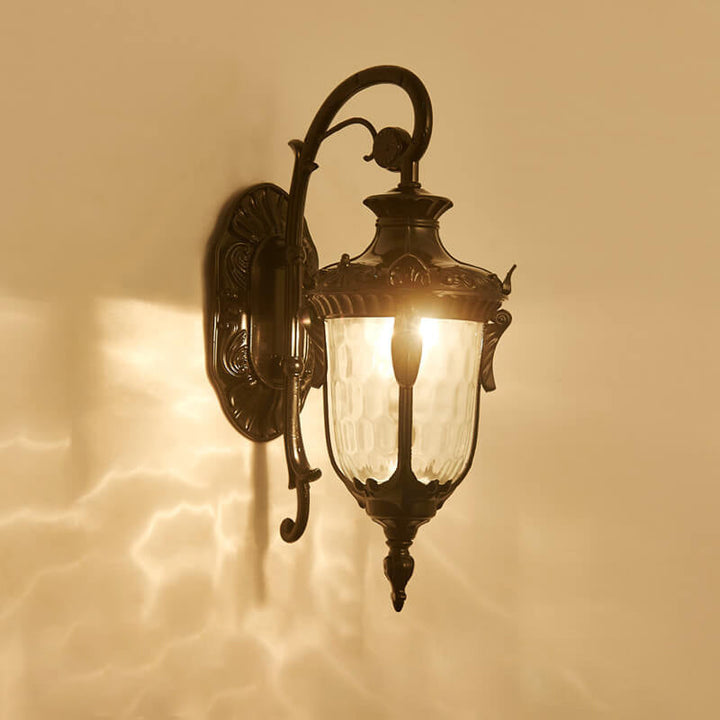European Deluxe Lantern Outdoor Waterproof 1-Light Wall Sconce Lamp | Kalsten