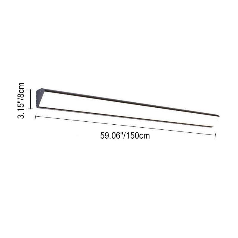Modern Outdoor Long Bar Aluminum Acrylic Waterproof LED Wall Sconce Lamp | Kalsten