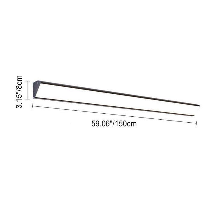 Modern Outdoor Long Bar Aluminum Acrylic Waterproof LED Wall Sconce Lamp | Kalsten