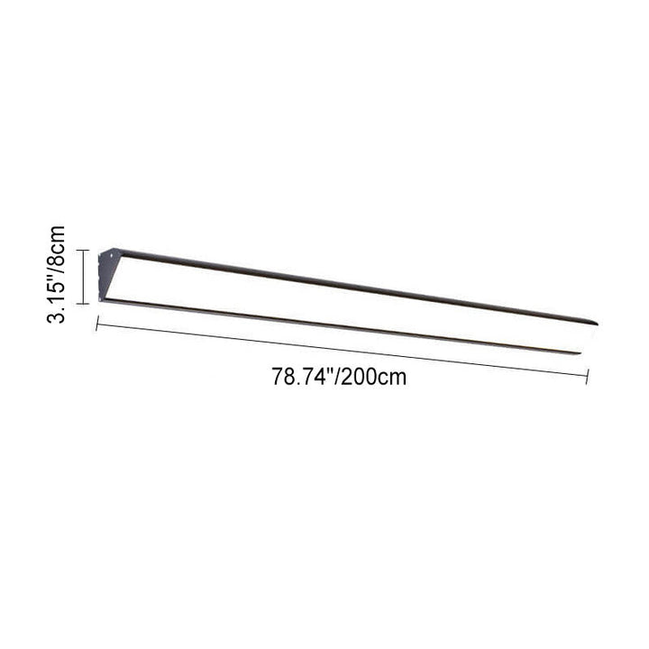 Modern Outdoor Long Bar Aluminum Acrylic Waterproof LED Wall Sconce Lamp | Kalsten