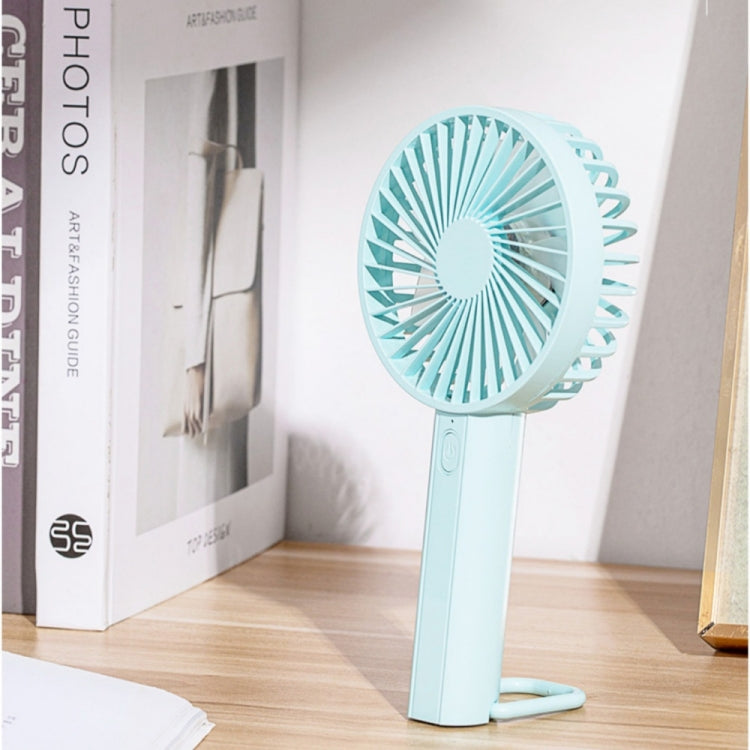 F35 With Hanging Hole Rechargeable Cooling Fan Powerful Handheld Fan 1200mAh Desk Fan(Baby Blue) | Kalsten