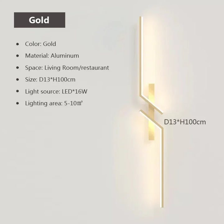 Modern LED Wall Lamp – Minimalist Design, Up & Down Lighting for Bedroom, Living Room, TV Sofa, and Lobby – Dimmable Wall-Mounted Light | Kalsten