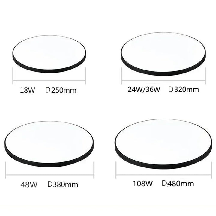 Modern LED Round Ceiling Lamps - Ceiling Light Fixtures for Living Room, Bedroom, Bathroom, Dining Room, Kitchen | Kalsten