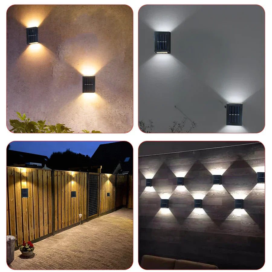 Waterproof LED Solar Wall Light: Up and down light for balcony, garden, street and landscape | Kalsten